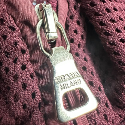 Vintage Prada Mesh Weste rot L