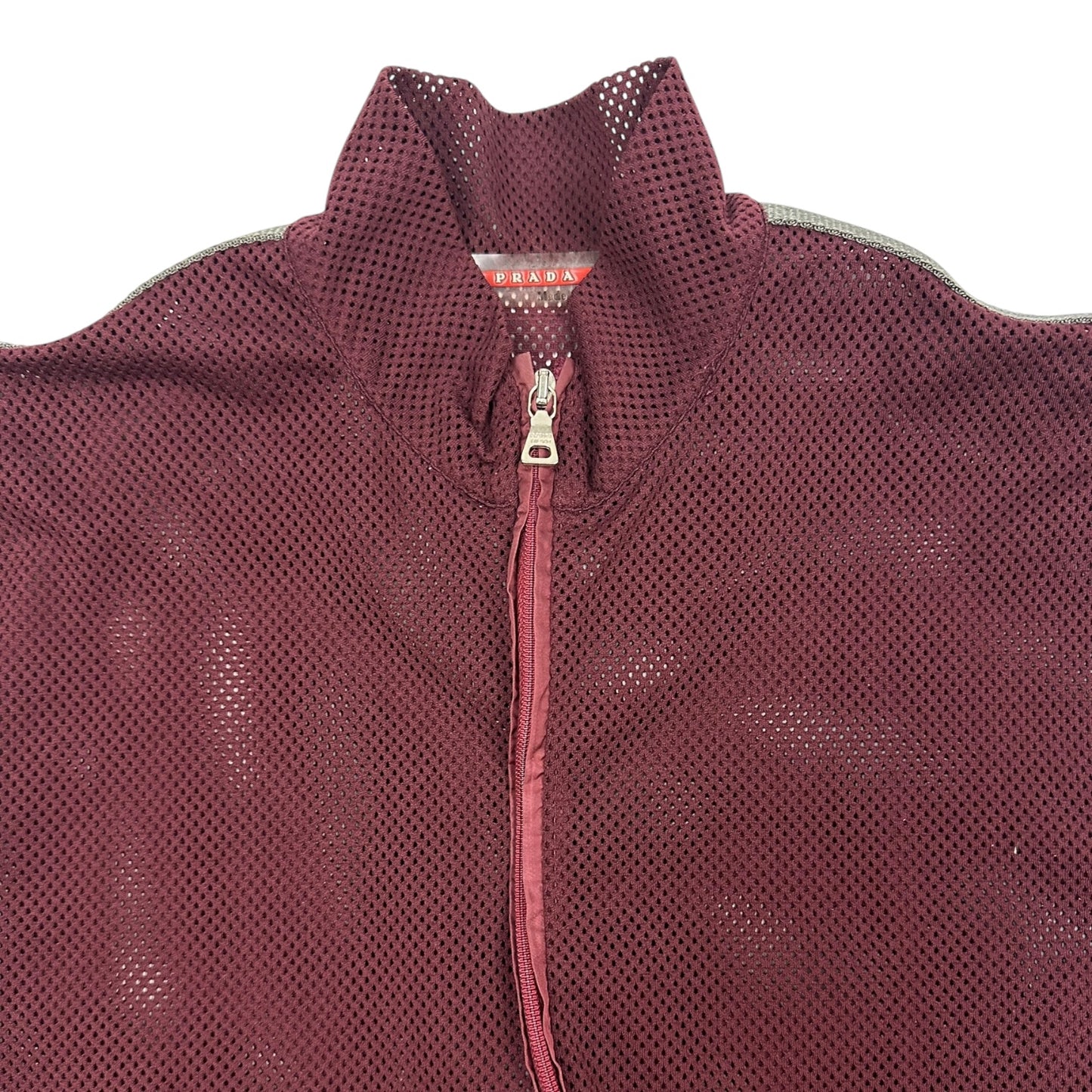 Vintage Prada Mesh Weste rot L