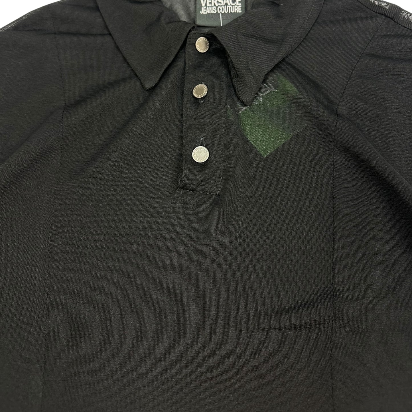 Vintage Versace Jeans Couture Bluse schwarz Damen S