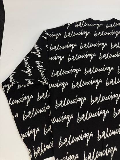 Balenciaga Pullover schwarz / weiß Gr. Frauen XL