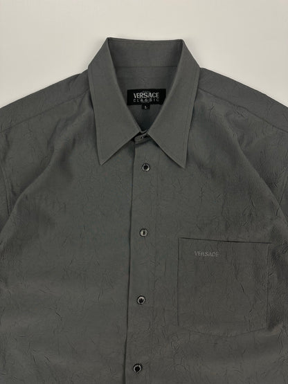 Vintage Versace Hemd grau Gr. L