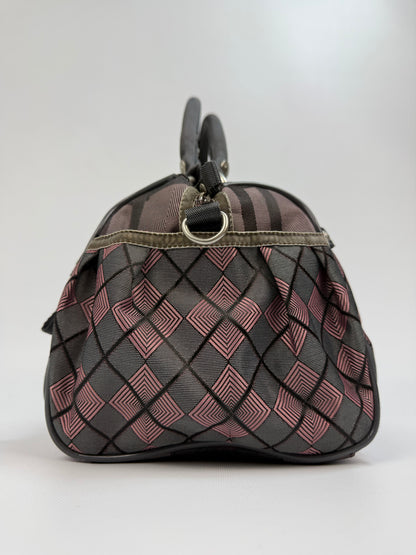 Vintage GG&L Mirror Me Tasche rot / grau
