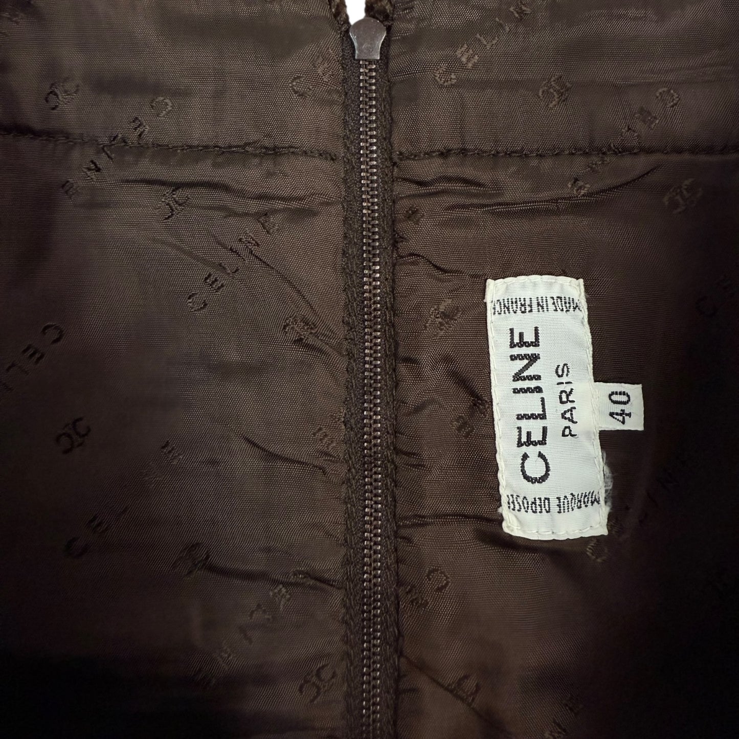 Vintage Celine Anzugsrock braun 40