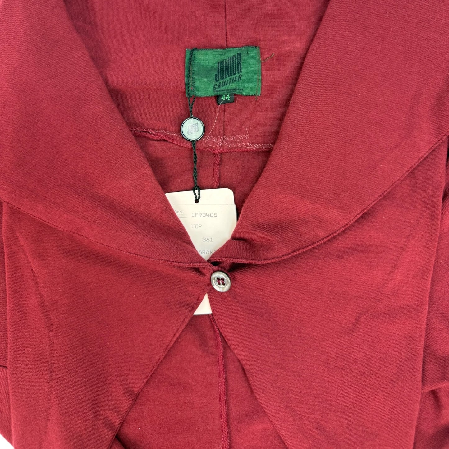 Vintage Junior Gaultier Oberteil rot Dead Stock Gr. 44