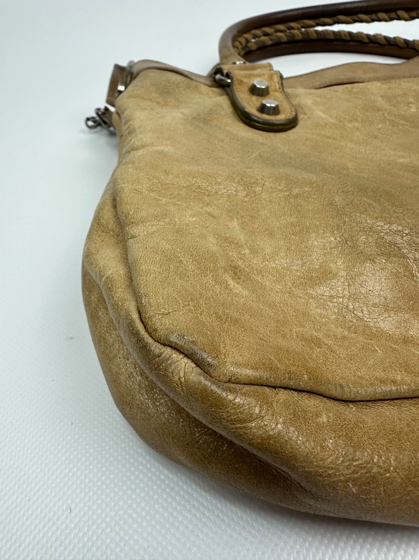 Vintage Balenciaga City bag beige/braun
