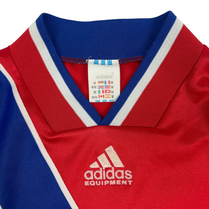 Vintage Adidas F.C. Bayern Fußball Trikot rot / blau M