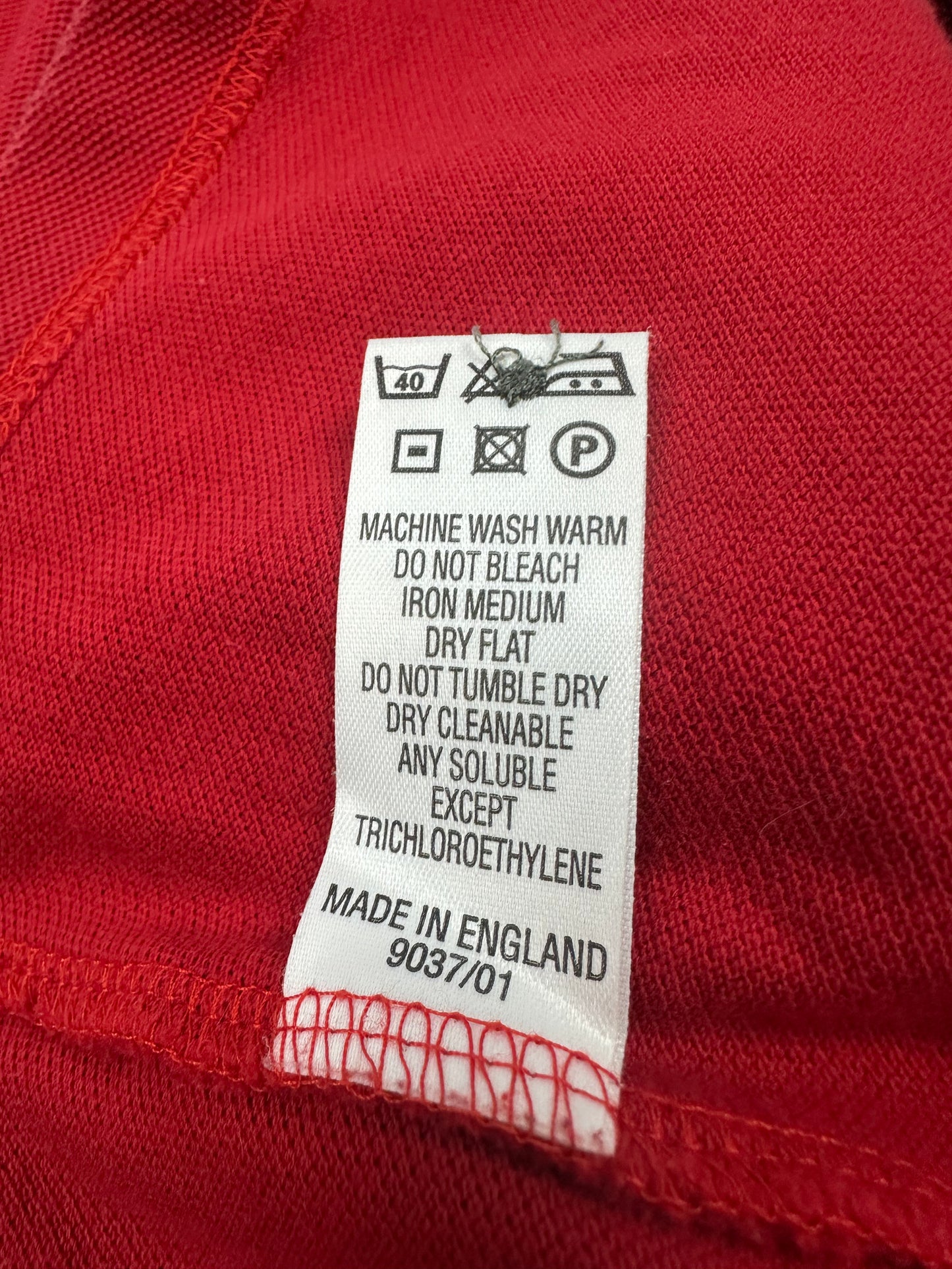 Vintage Burberry Polohemd rot S