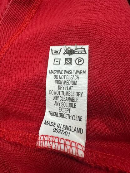 Vintage Burberry Polohemd rot S