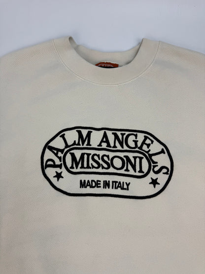 Palm Angels x Missoni Pullover weiß Gr. M