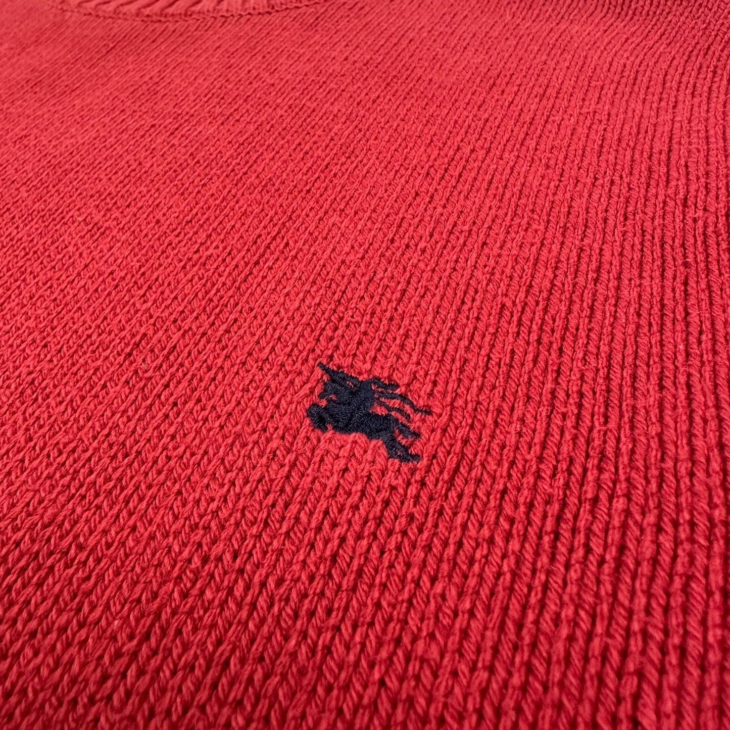 Vintage Burberry Pullovet rot 7/XL