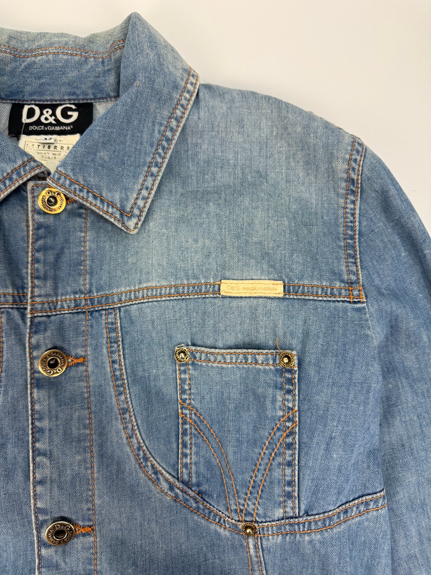 Vintage Dolce & Gabbana Jeansjacke blau Gr. M