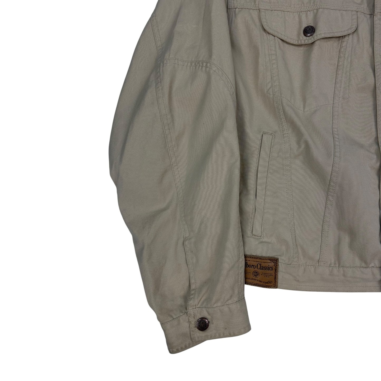 Vintage Marlboro Classics Jacke beige / braun XXL