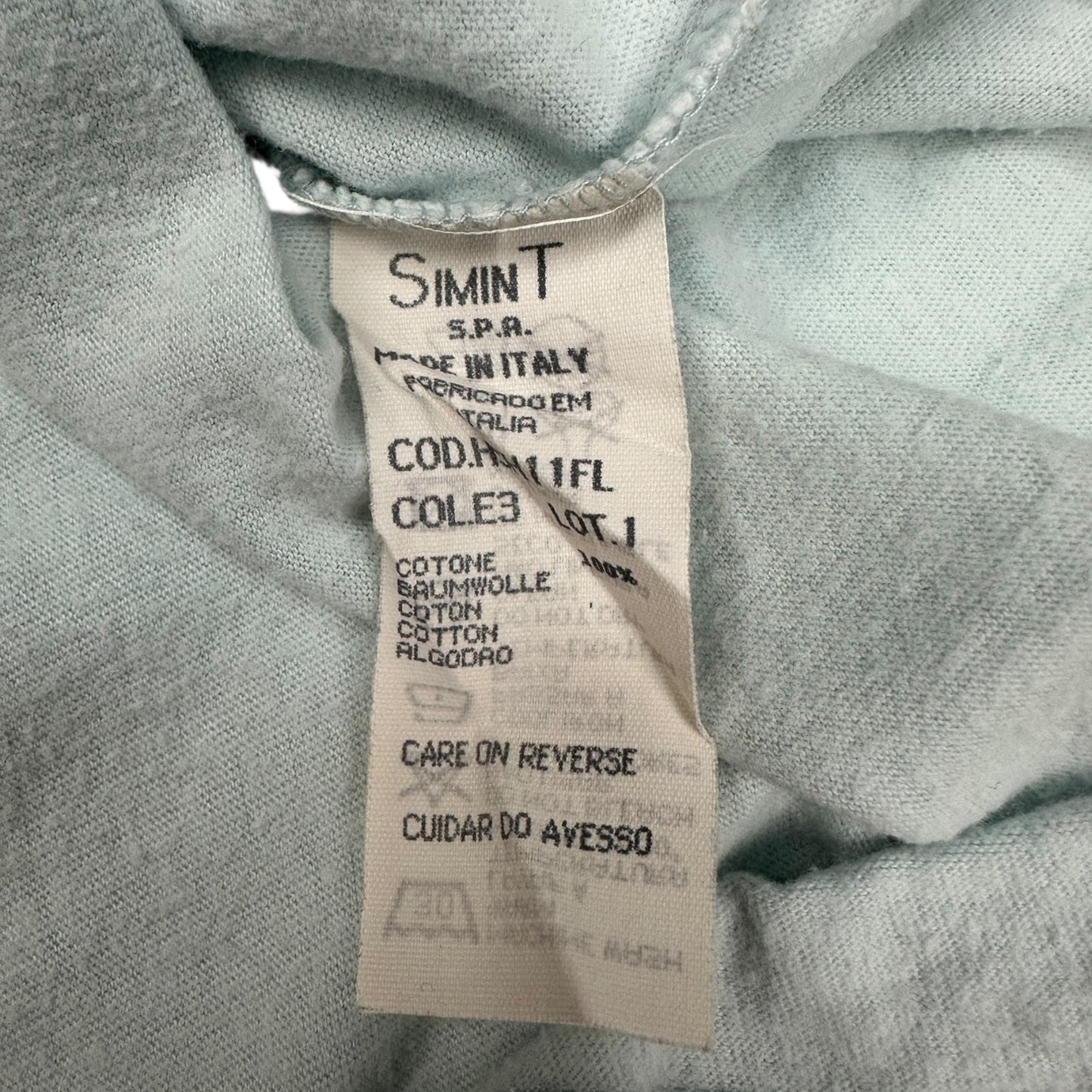 Vintage Armani Longsleeve hellblau Damen M