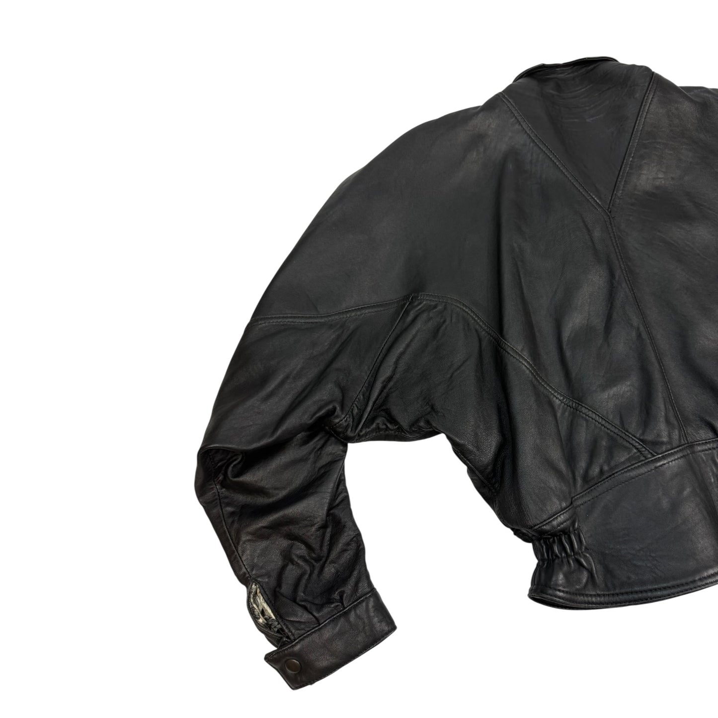 Vintage Andrea Cremato Lederjacke schwarz M