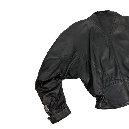 Vintage Andrea Cremato Lederjacke schwarz M