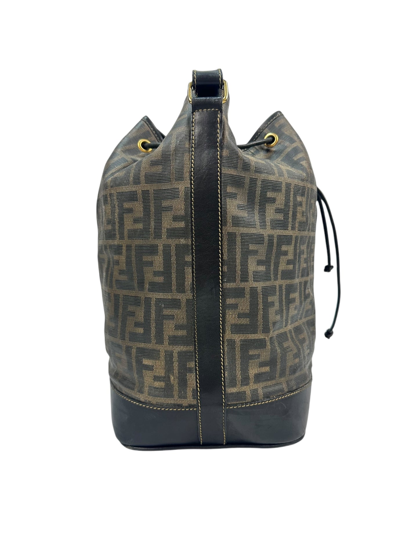 Vintage Fendi Umhängetasche braun/gold
