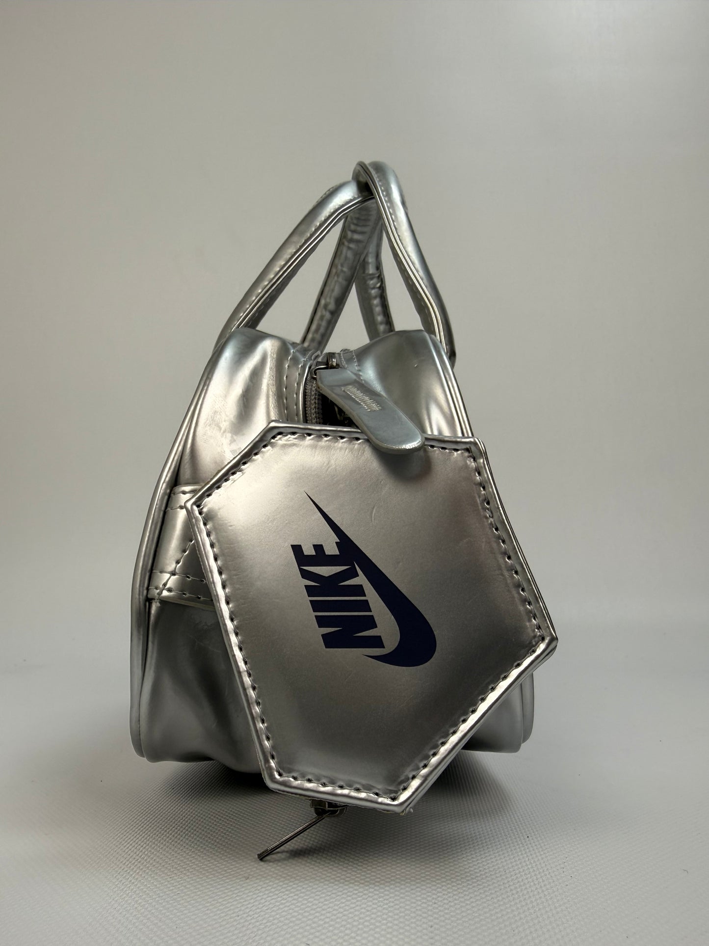 Vintage Nike Handtasche Silber 90s