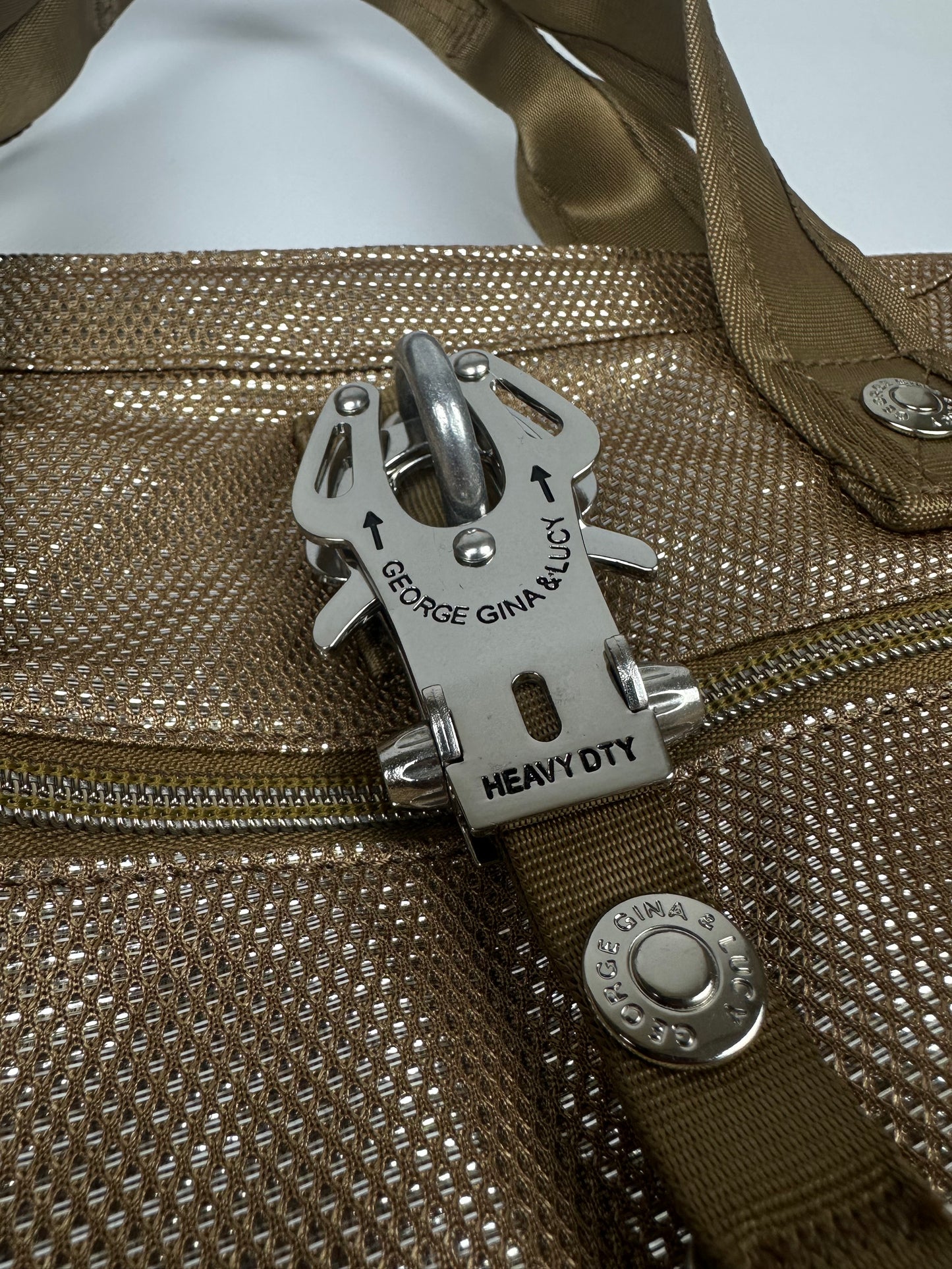 Vintage GG&L Hand- Umhängetasche gold