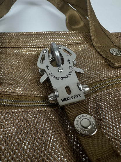Vintage GG&L Hand- Umhängetasche gold