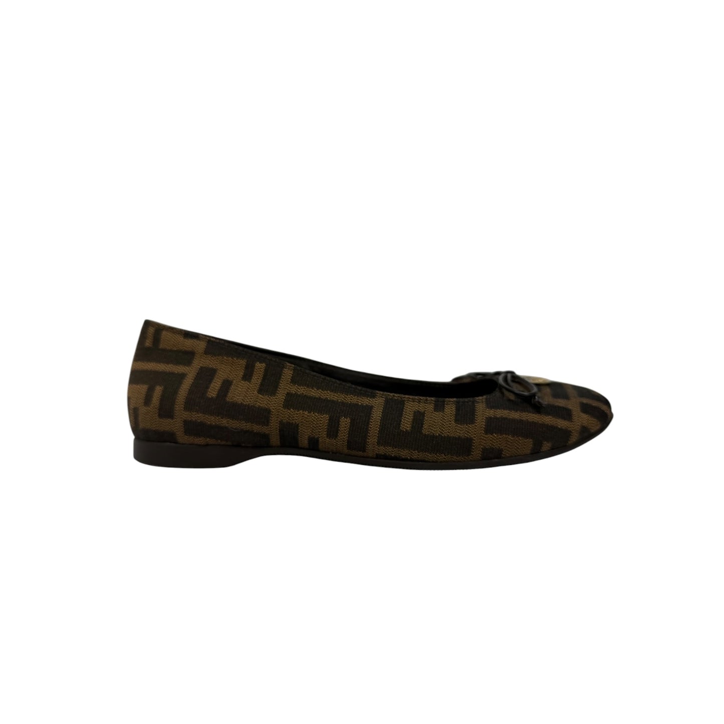 Vintage Fendi Ballerinas braun / schwarz Gr. 36
