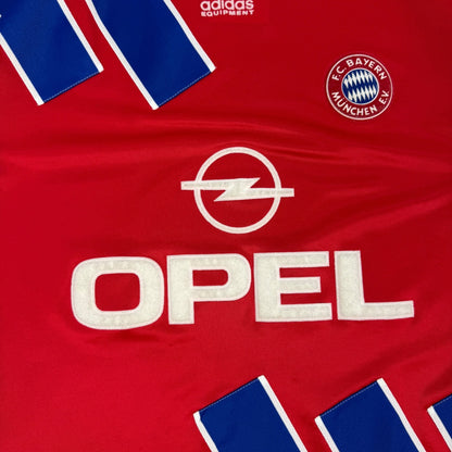 Vintage Adidas FC Bayern Fußballtrikot rot Gr. M