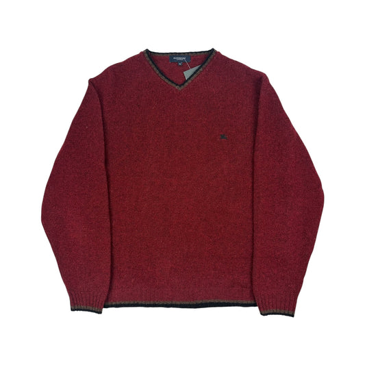 Vintage Burberry Pullover rot 6/L