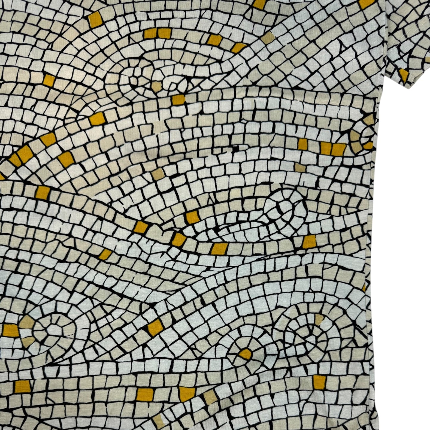 Vintage Hermes Mosaik T-Shirt weiß Gr. S