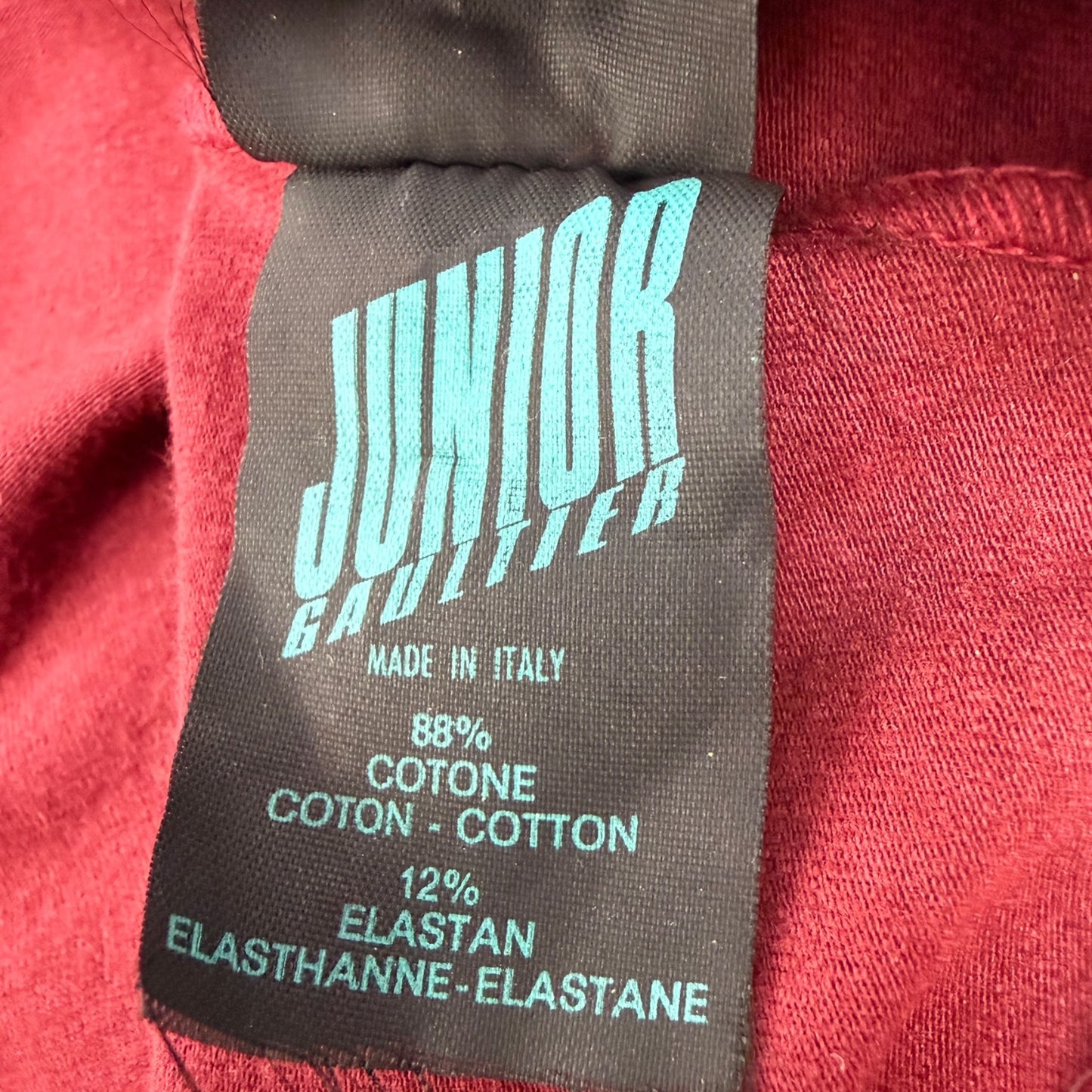 Vintage Junior Gaultier Oberteil rot Dead Stock Gr. 44
