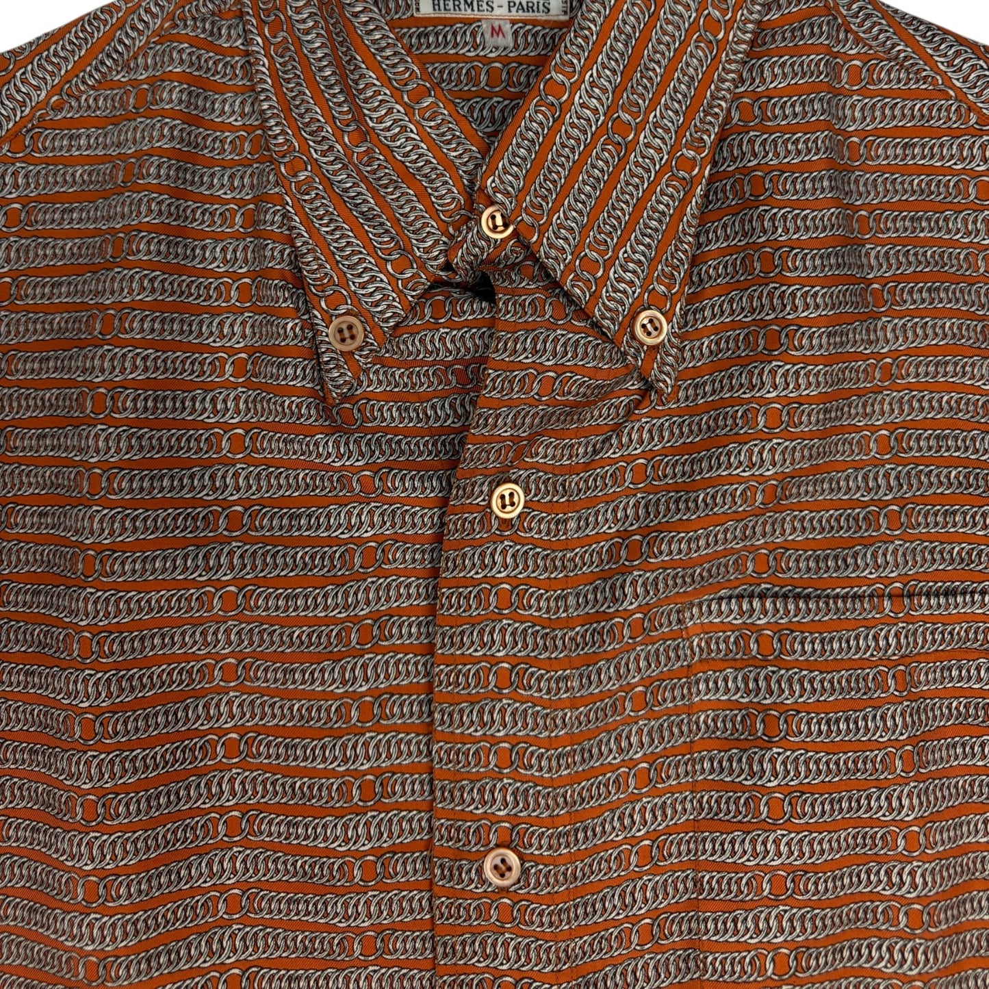 Vintage Hermes Hemd orange Gr. M