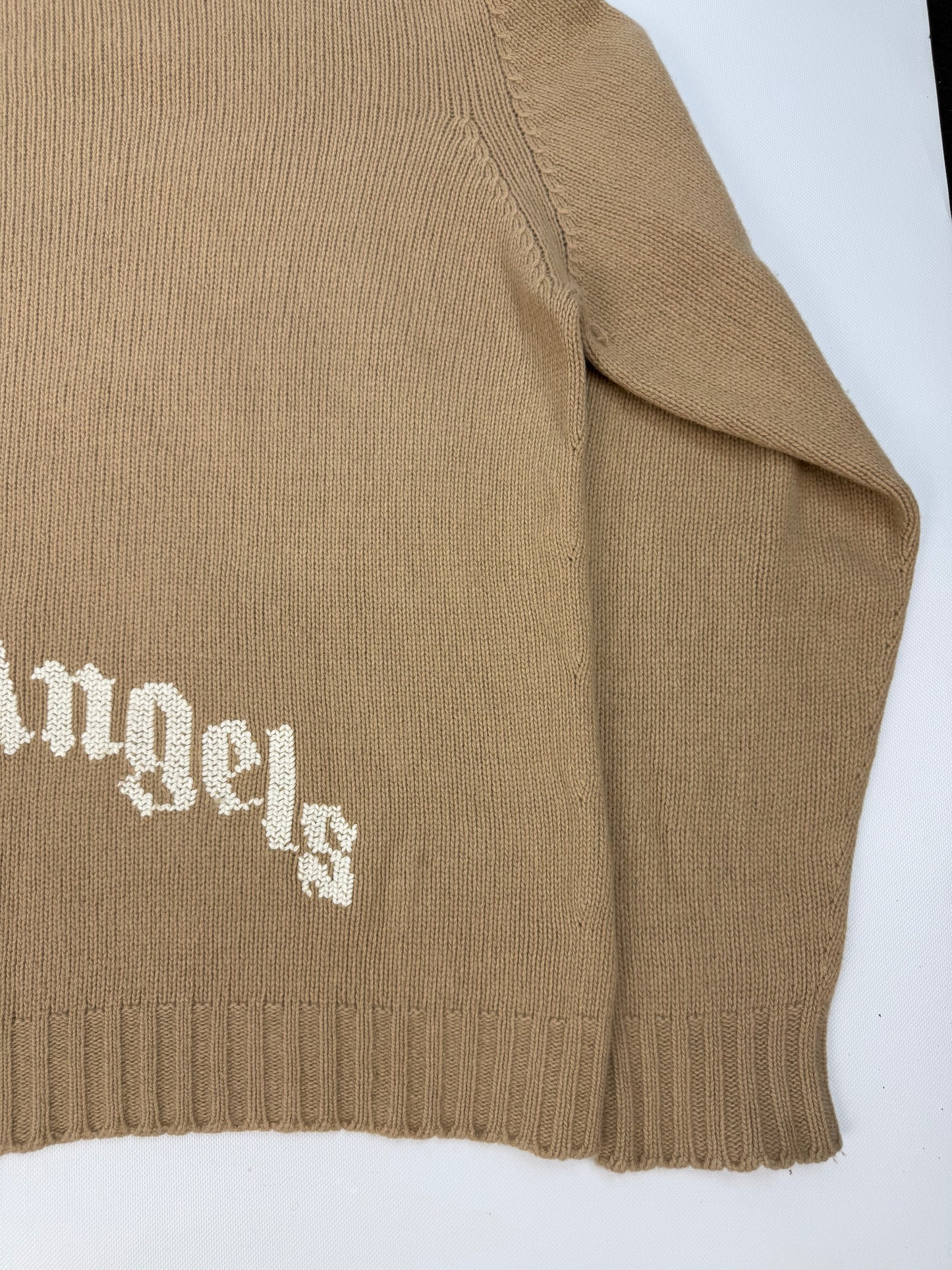 Palm Angels Pullover braun / weiß Gr. XXL