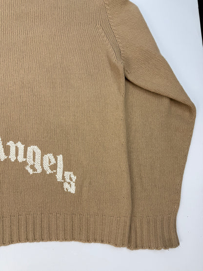 Palm Angels Pullover braun / weiß Gr. XXL