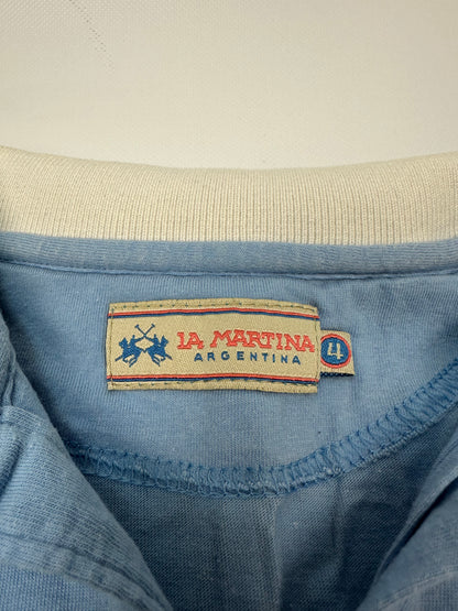 Vintage La Martina Polo hellblau Gr. L