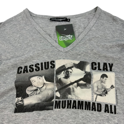 Vintage Dolce & Gabbana Muhammad Ali T-Shirt grau Gr. 48