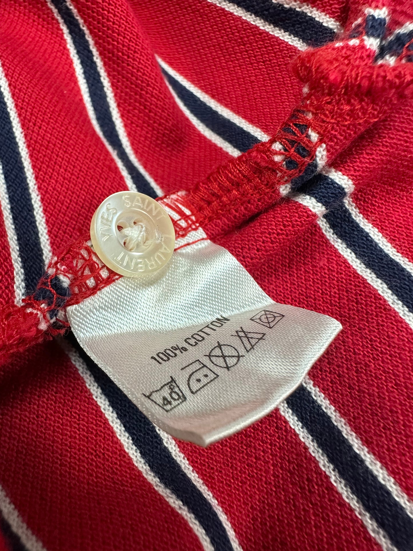 Vintage Yves Saint Laurent Polohemd rot Gr. L
