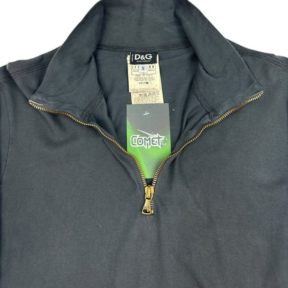 Vintage Dolce & Gabbana Halfzip Pullover dunkelgrau S