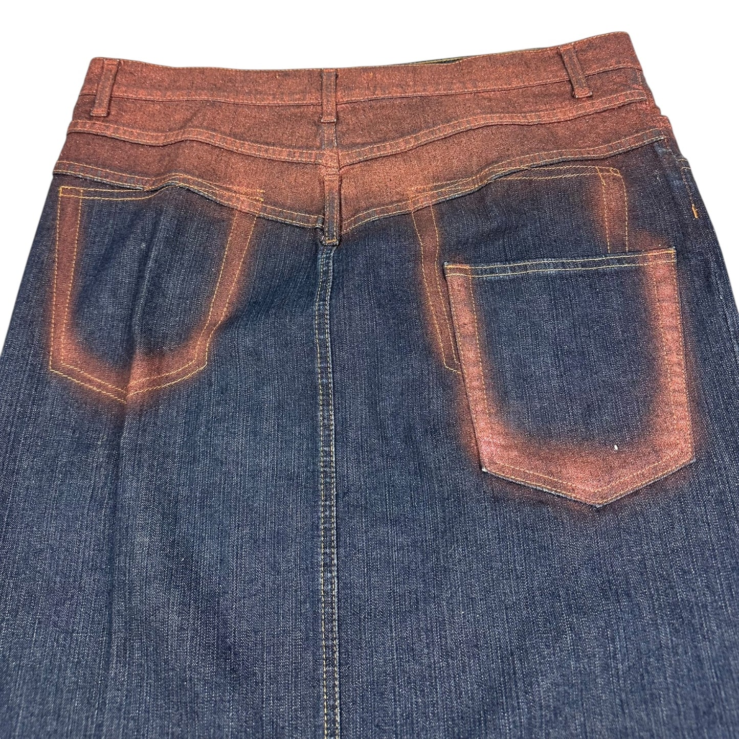 Vintage Just Cavalli Jeans Rock blau / bronze 44