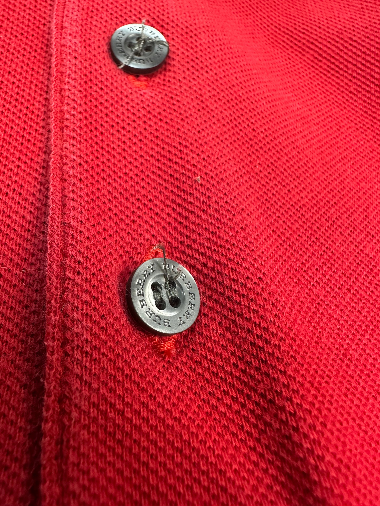 Vintage Burberry Polohemd rot S