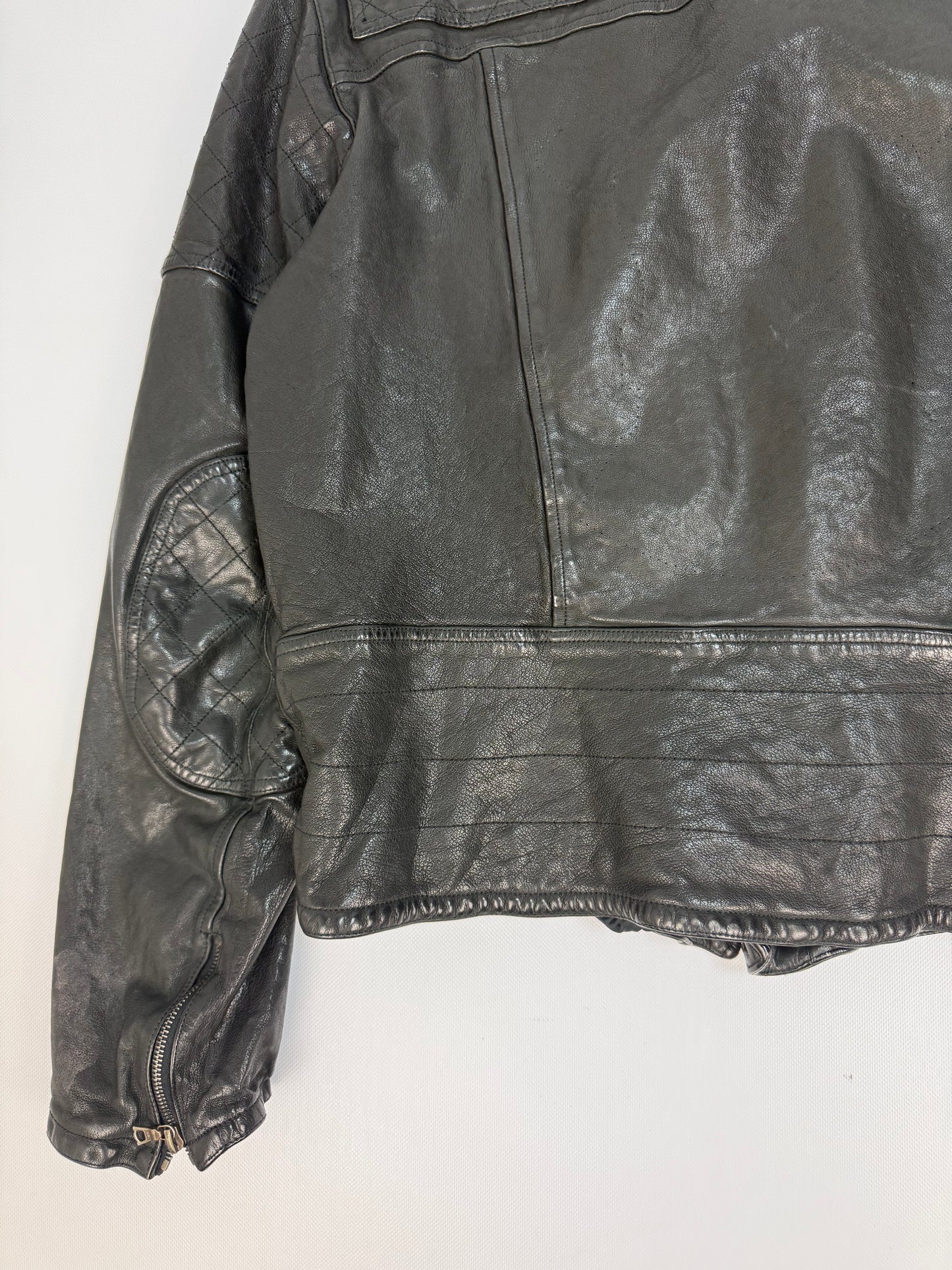 Vintage Neil Barrett Lederjacke schwarz Gr. XL