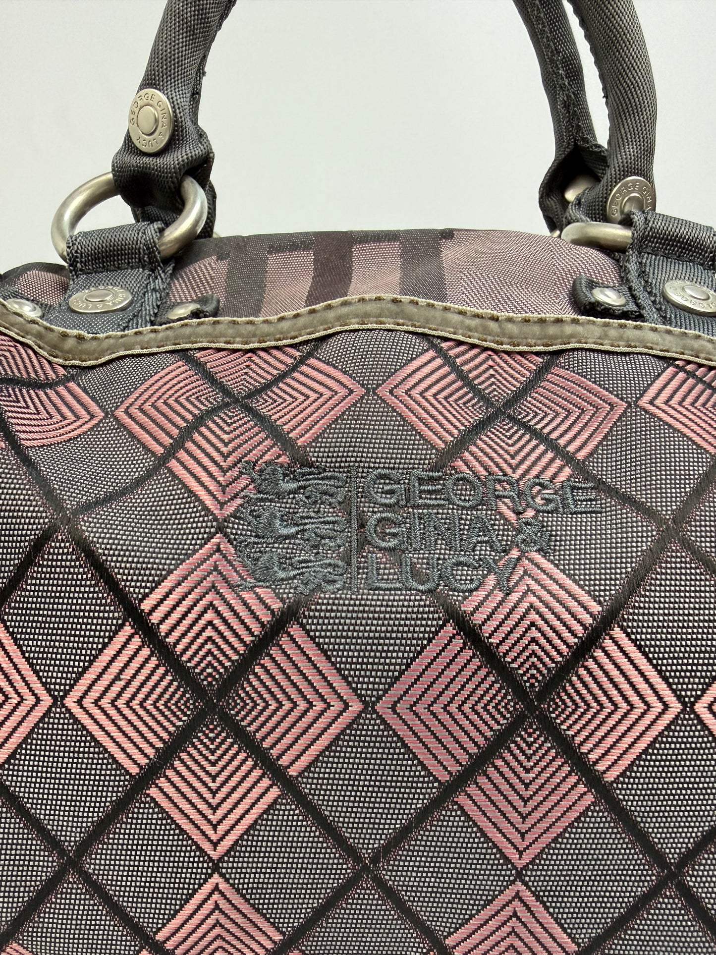 Vintage GG&L Mirror Me Tasche rot / grau