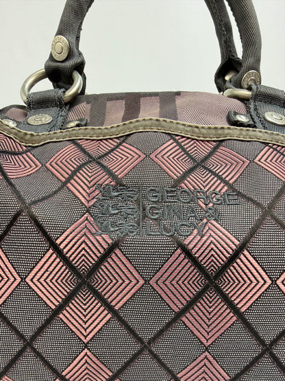Vintage GG&L Mirror Me Tasche rot / grau