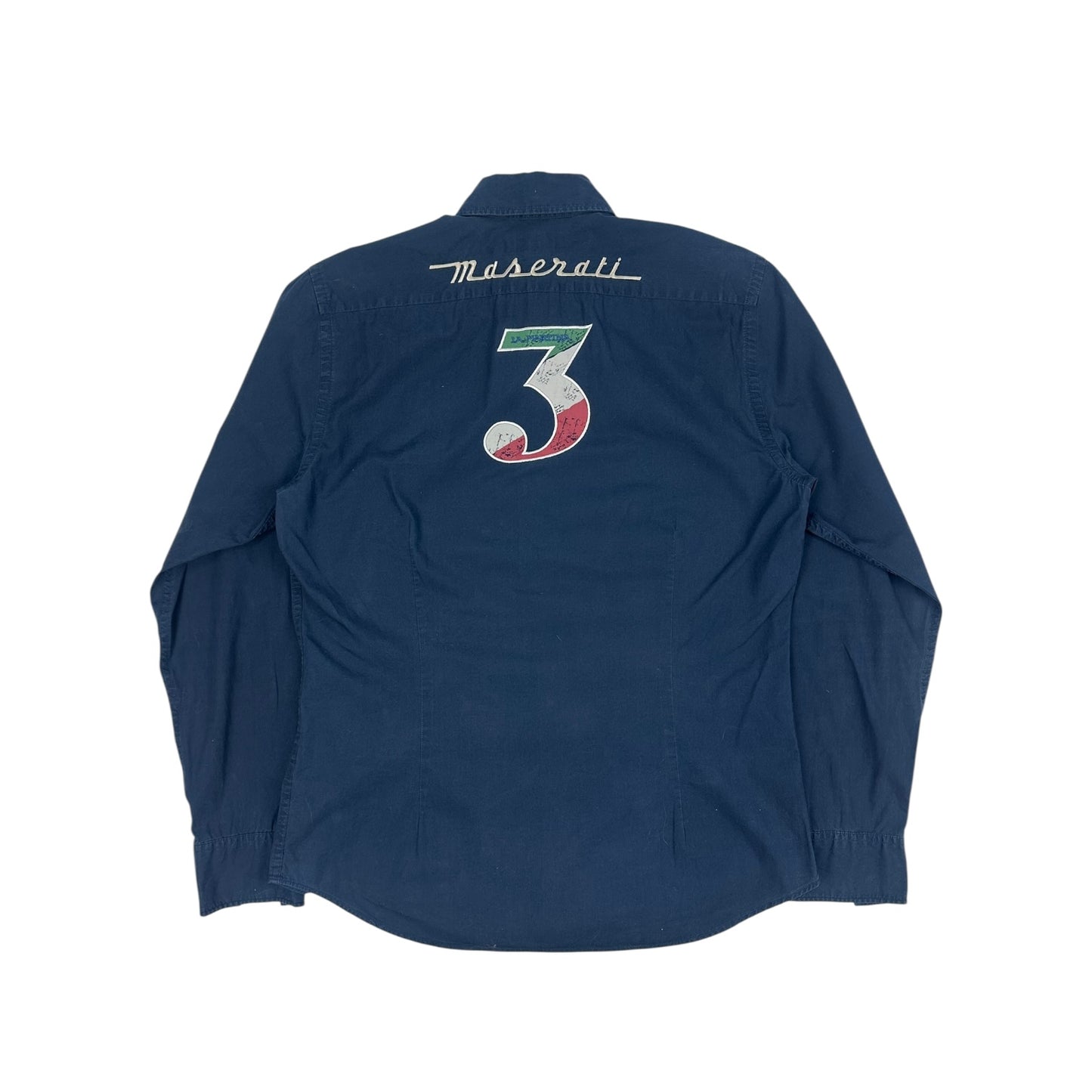 Vintage La Martina x Maserati Hemd Navy blau M
