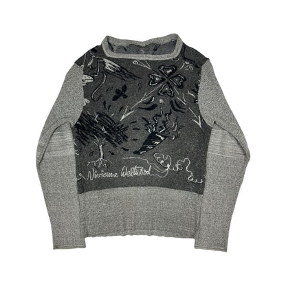 Vintage Vivienne Westwood Pullover grau Gr. M