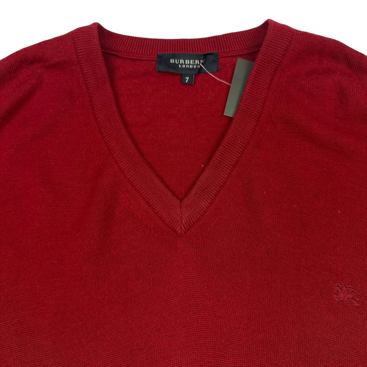 Vintage Burberry Pullover rot 7/XL