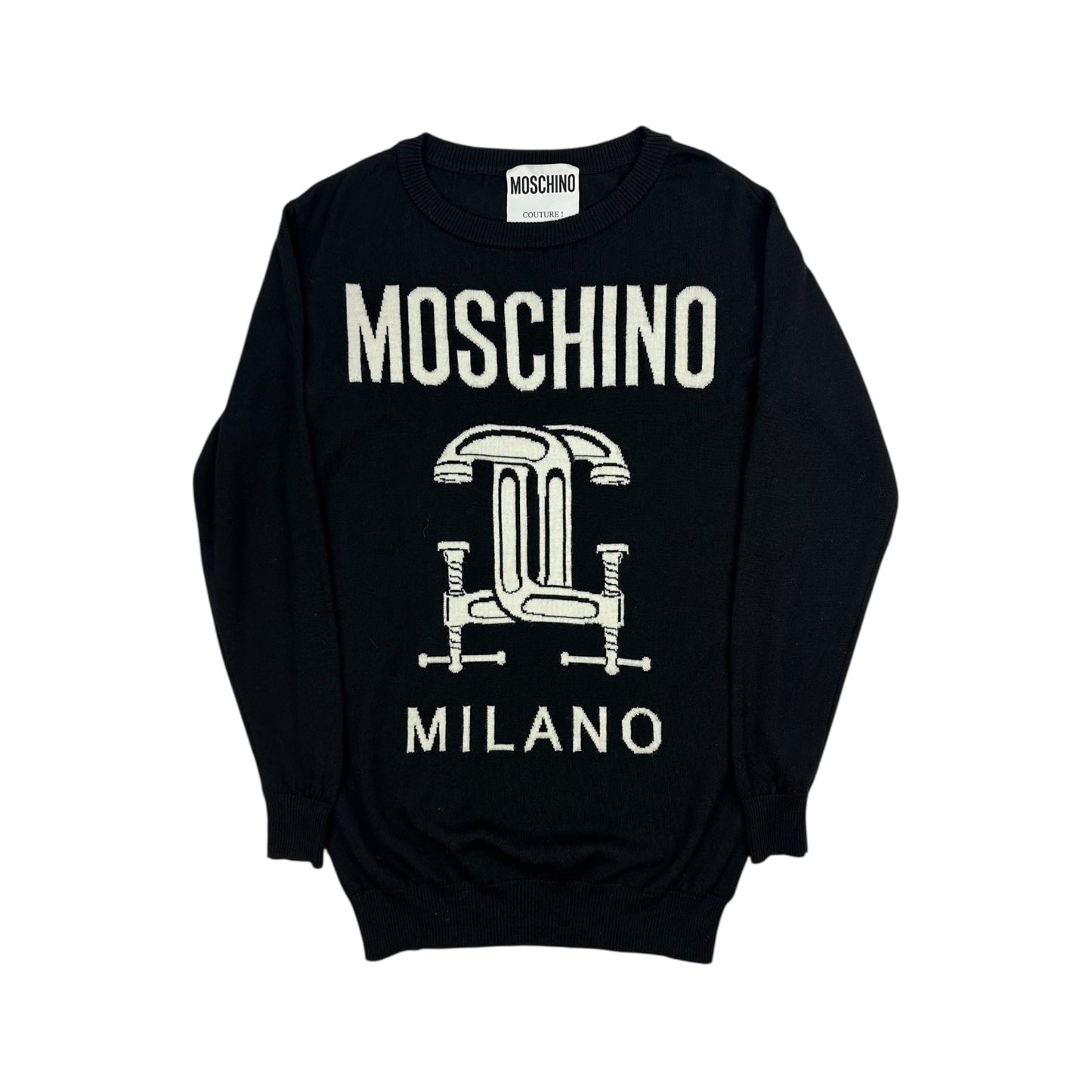 Moschino Sweatshirt schwarz / weiß L