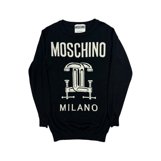 Moschino Sweatshirt schwarz / weiß L