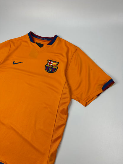 Vintage Nike Barcelona Fußballtrikot orange M