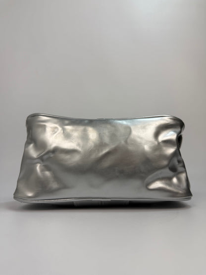 Vintage Nike Handtasche Silber 90s