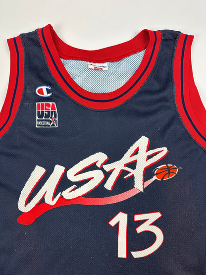 Vintage Champion O‘NEAL / USA Jersey navy/rot Gr. M
