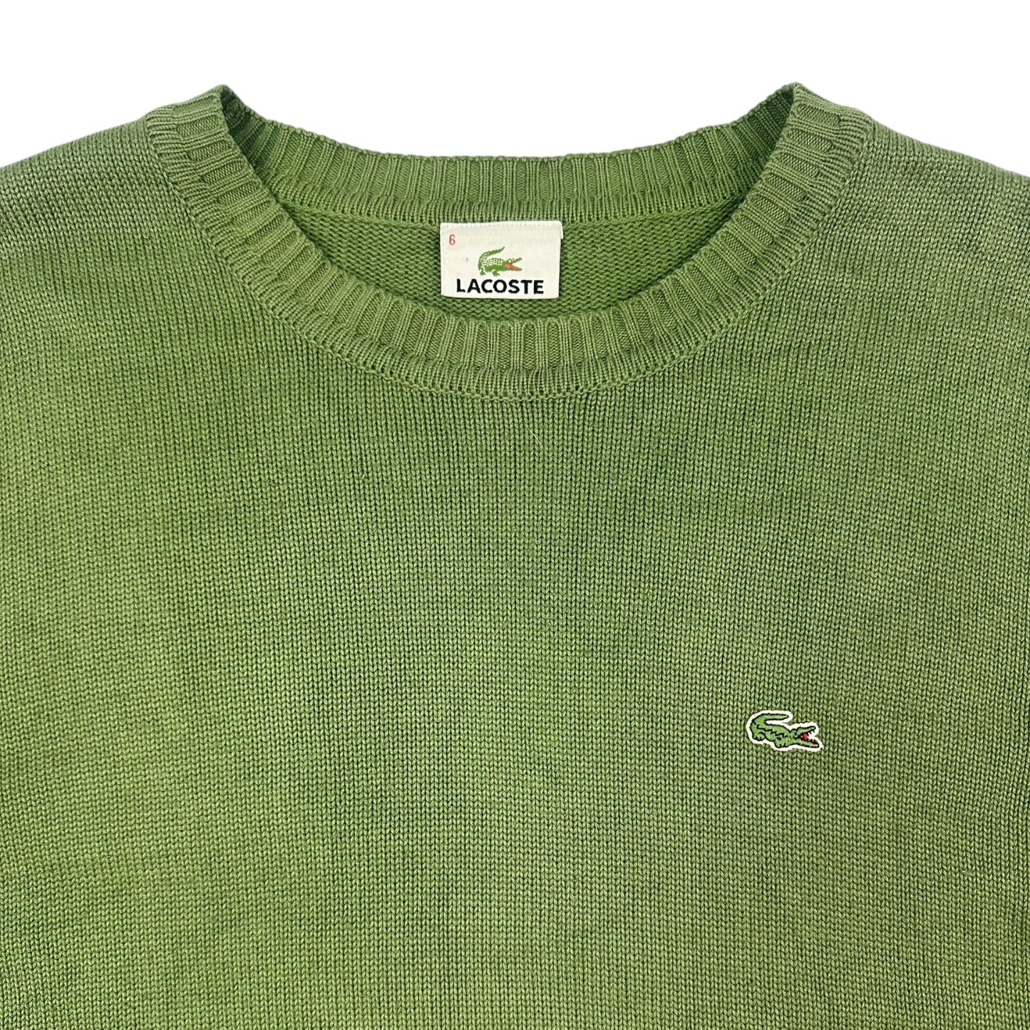 Vintage Lacoste Sweatshirt limegrün XL