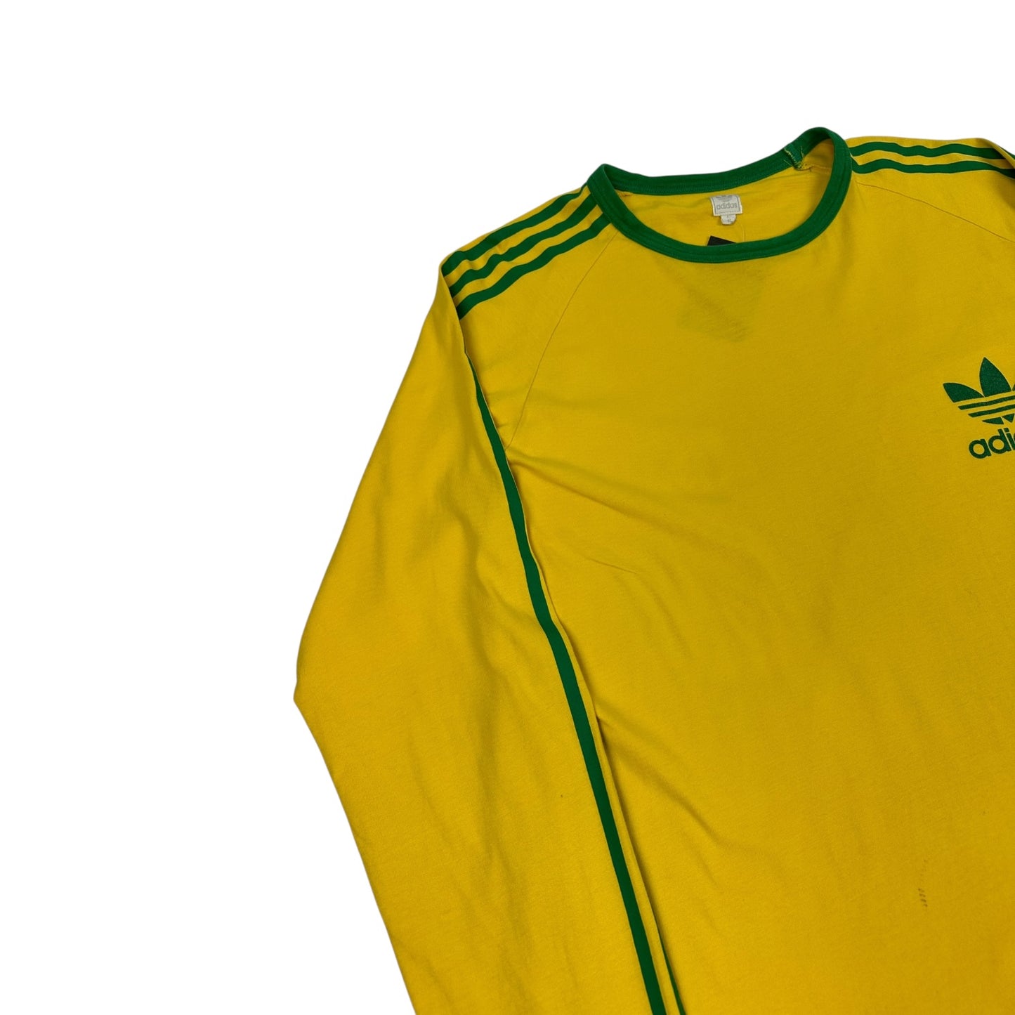 Vintage Adidas Longsleeve gelb / grün XL